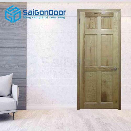 Cửa Gỗ Tự Nhiên 6A soi