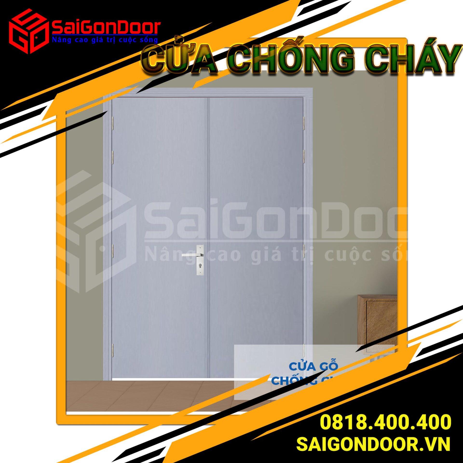 Mẫu cửa ngăn cháy cách âm Hot 2022 tại SaiGonDoor