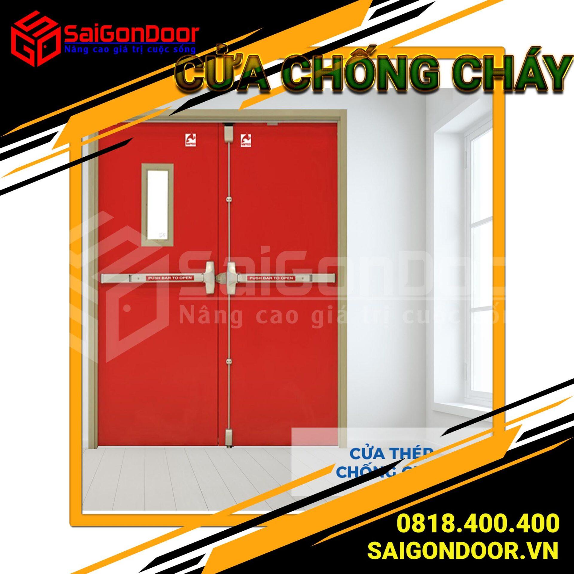 Mẫu cửa ngăn cháy cách âm Hot 2022 tại SaiGonDoor