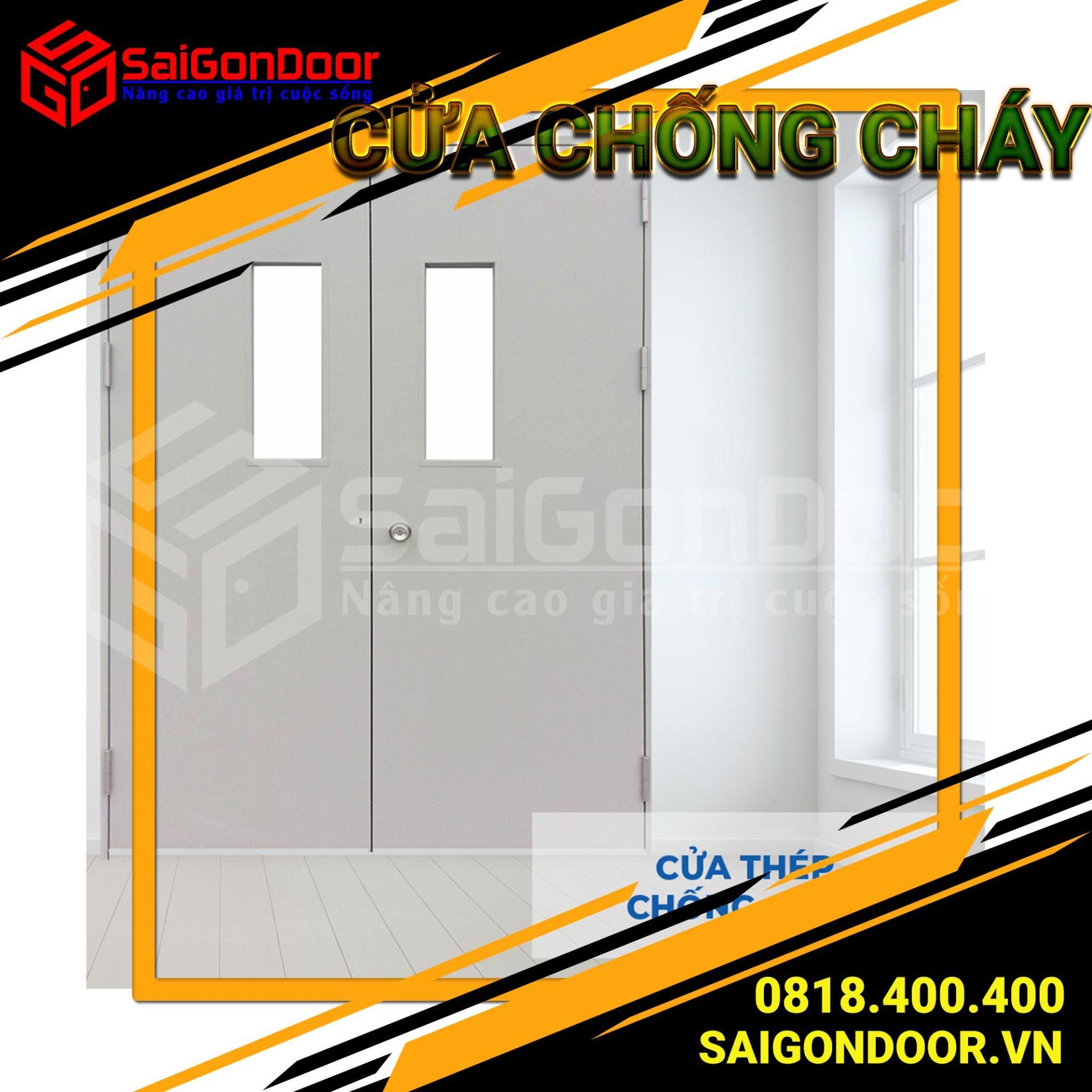 Mẫu cửa ngăn cháy cách âm Hot 2022 tại SaiGonDoor