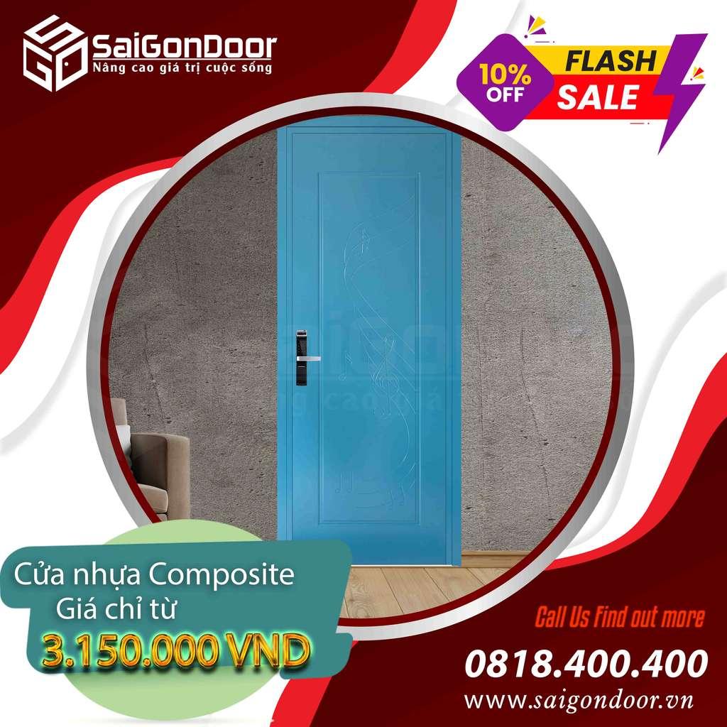 Cửa nhựa Composite nên dử dụng làm cửa nhà vệ sinh, phòng ngủ hay văn phòng cao cấp