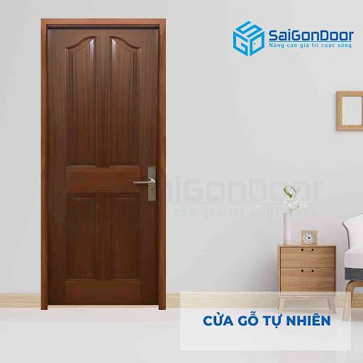 Cửa toilet gỗ tự nhiên Cửa toilet gỗ tự nhiên