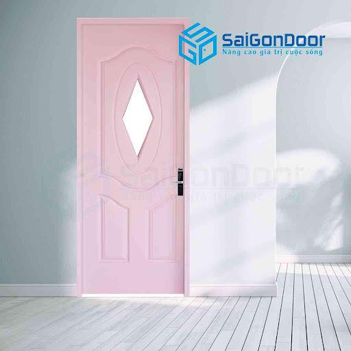 Cửa toilet gỗ HDF màu sắc độc đáo Cửa toilet gỗ HDF màu sắc độc đáo