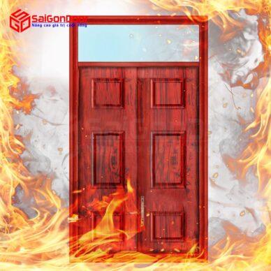 Cửa vân gỗ 2 cánh, lựa chọn hiện đại và độc đáo