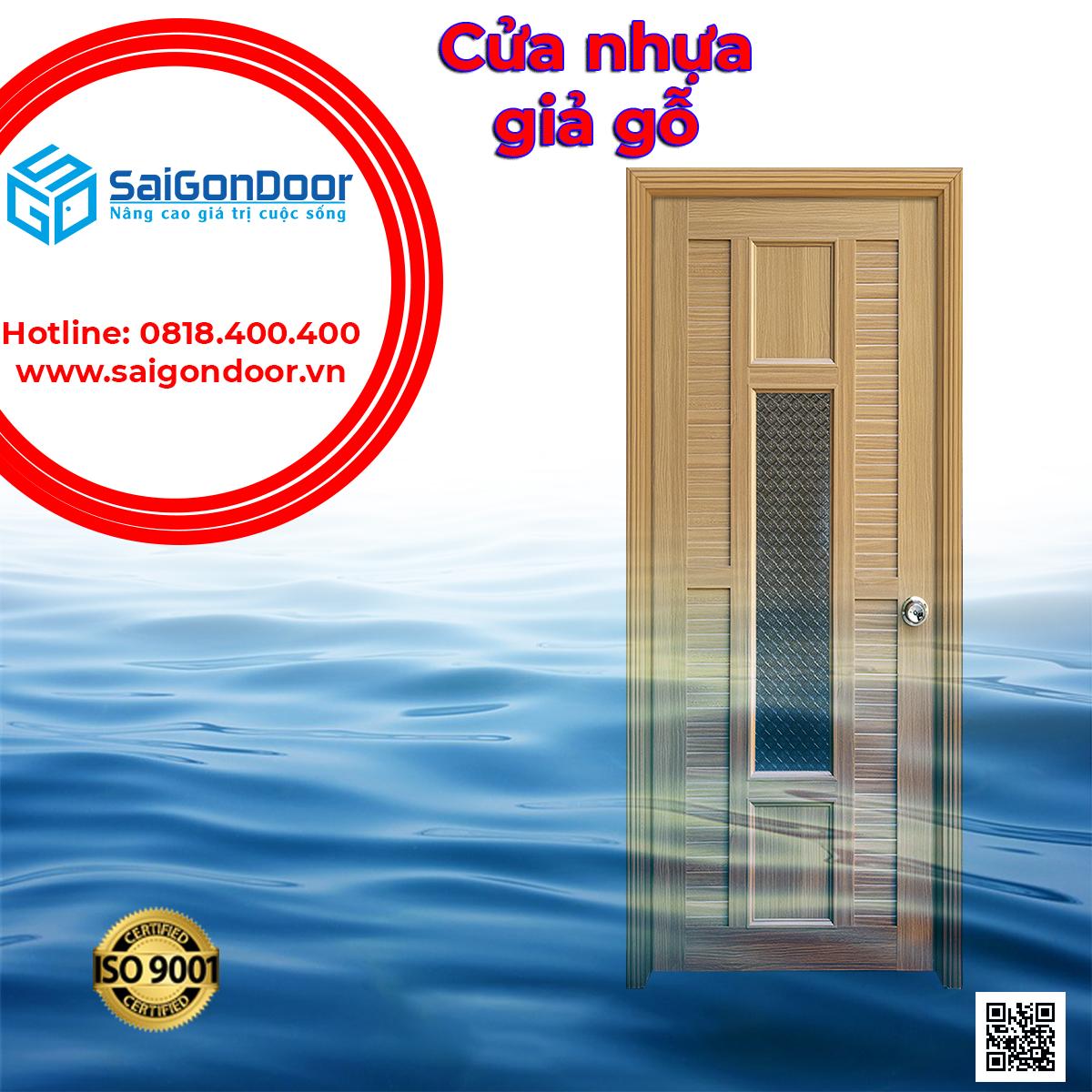 Cửa nhựa giả gỗ SaiGonDoor 2022