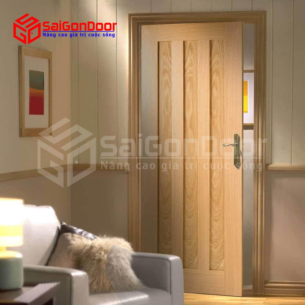 Mẫu cửa phòng ngủ được làm từ gỗ Tần Bì cao cấp