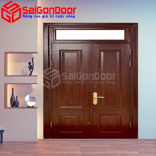 Cửa Thép Vân Gỗ SGD-KM.TVG-2C-7