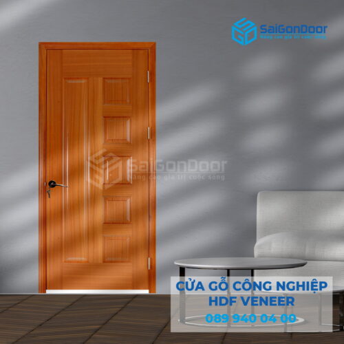 Cửa Gỗ HDF Veneer 6B-sapele 4-SGD