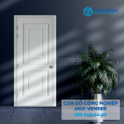Cửa Gỗ MDF Veneer O4-C1 Phào chi noi-SGD