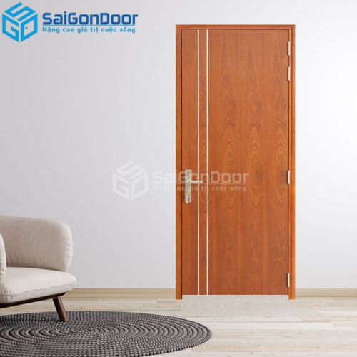Cửa Gỗ Chống Cháy MDF Veneer P1R2 Xoan Đào-a-SGD