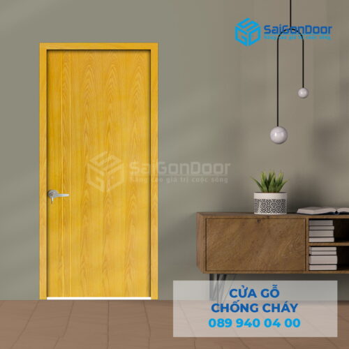 Cửa Gỗ Chống Cháy MDF Veneer P1R2 ASH-SGD