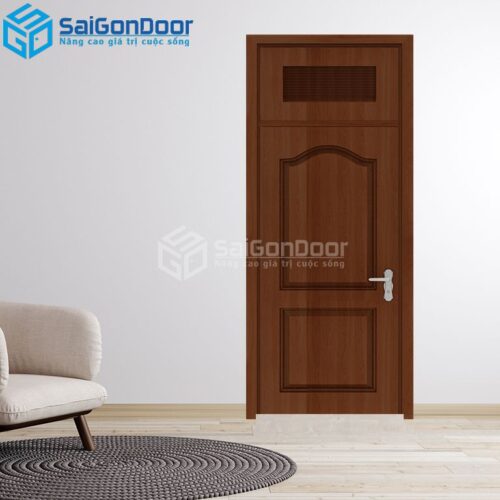 Cửa Gỗ Công Nghiệp SGD 2A walnut 2-HDFV-SGD_1