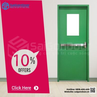 5 ưu điểm vượt trội của cửa thép ngăn cháy SaiGonDoor