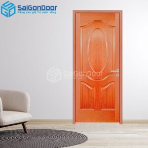 Cửa Gỗ HDF Veneer 3A-Xoan Đào 2-HDFV-SGD