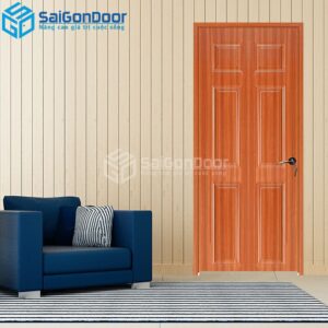 Cửa Gỗ HDF Veneer 6A-sapele-HDFV-SGD