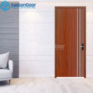 Cửa Gỗ MDF Veneer P1R2 Căm Xe-MDFV-SGD