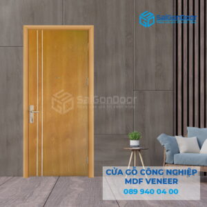 Cửa Gỗ MDF Veneer P1R2 Sồi 1-SGD