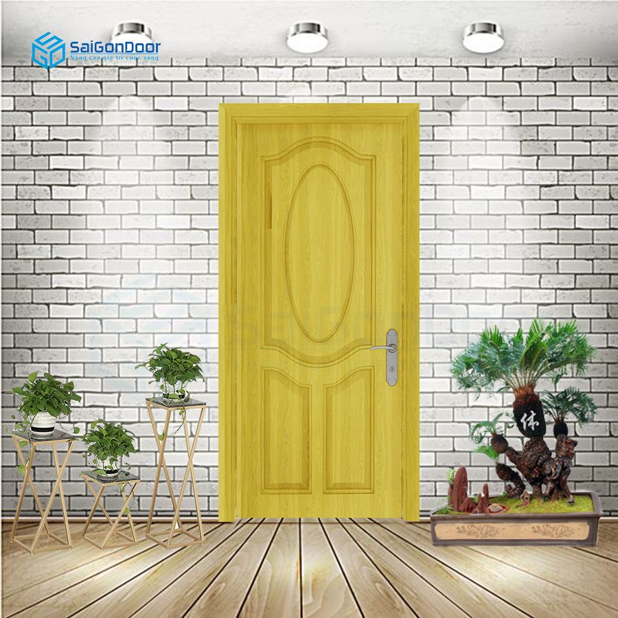 Cửa phòng ngủ làm từ nhựa gỗ Composite