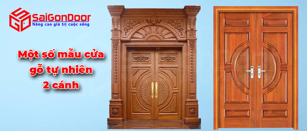 Cửa gỗ tự nhiên cao cấp sang trọng
