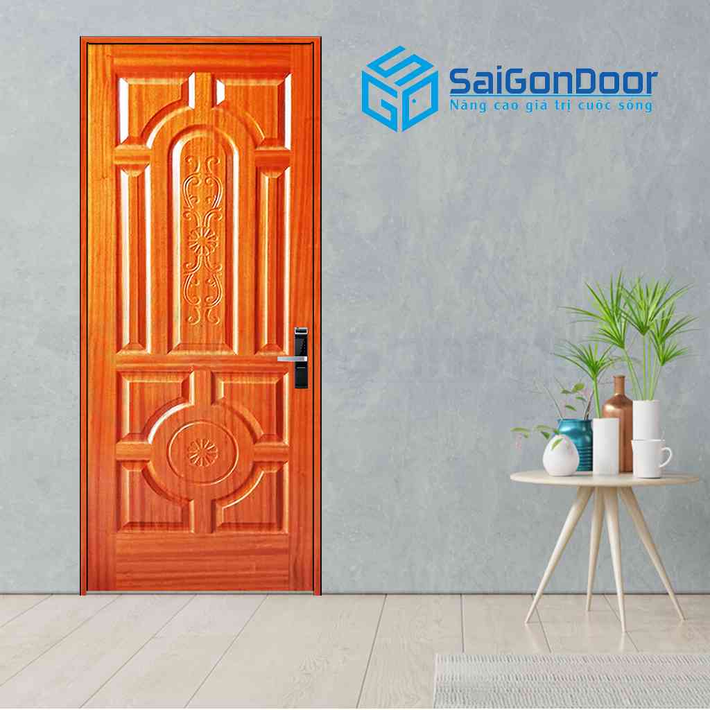 Cửa gỗ HDF Veneer 1B phòng ngủ