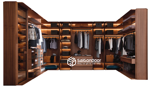 Mẫu tủ quần áo âm tường được thi công bởi SaiGonDoor Mẫu tủ quần áo âm tường được thi công bởi SaiGonDoor