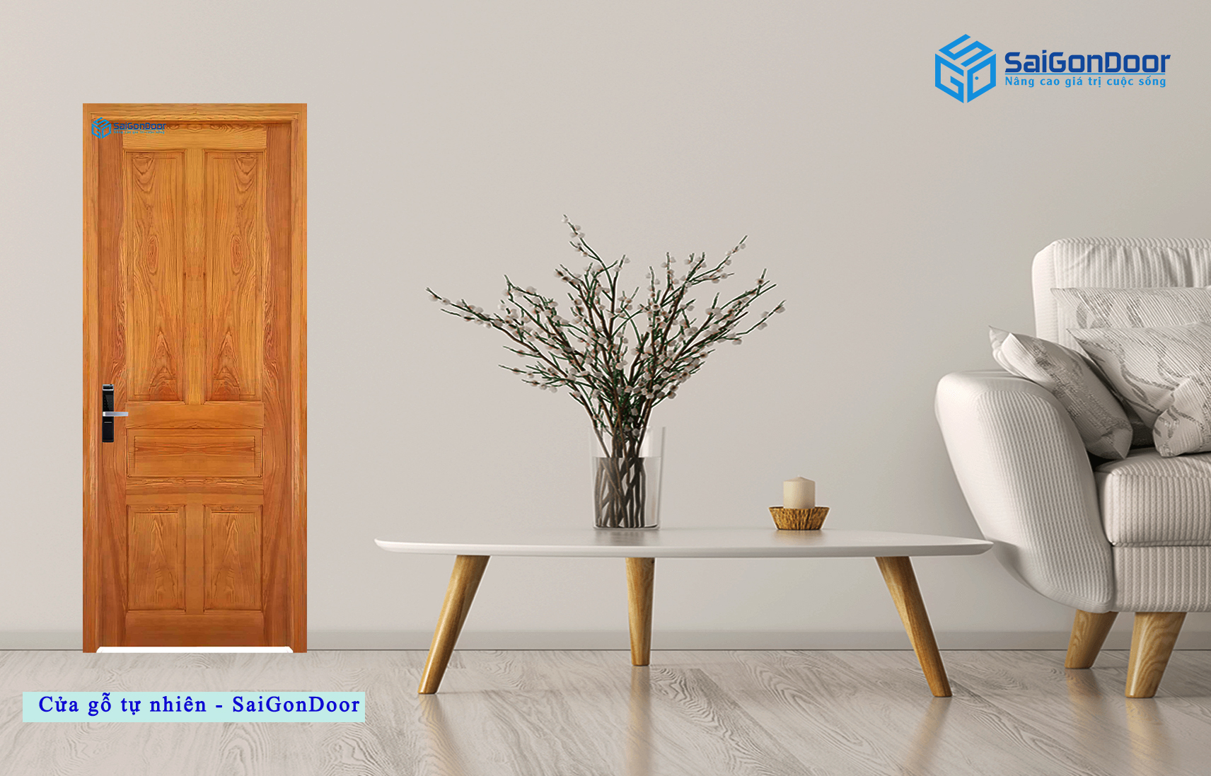 cửa gỗ tự nhiên SaiGonDoor