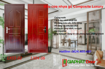 MẪU CỬA NHỰA GỖ COMPOSITE LUXURY - SANG TRỌNG VÀ HIỆN ĐẠI