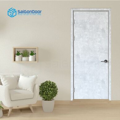 Cửa gỗ MDF Laminate màu trắng