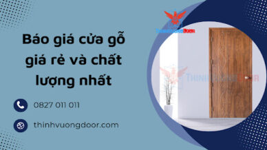 Báo giá cửa gỗ giá rẻ và chất lượng nhất
