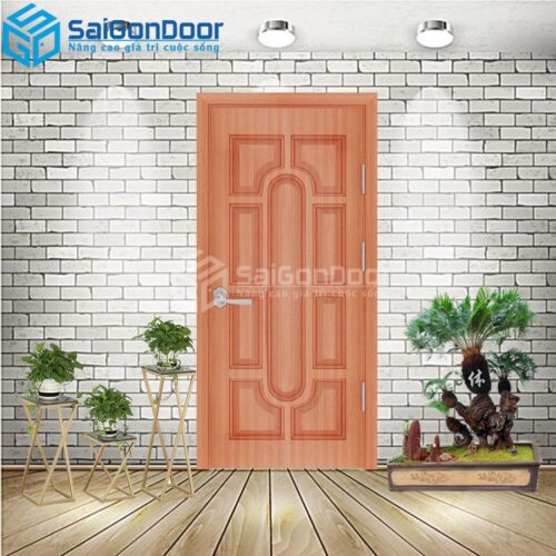 Cửa Nhựa Gỗ Composite 019 sapele 1-CP-SGD