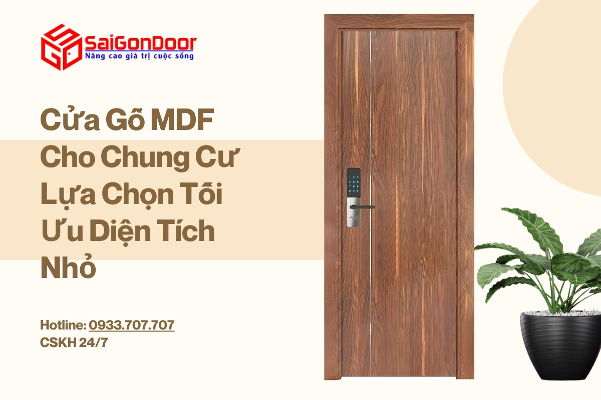 Cửa Gỗ MDF Cho Chung Cư Lựa Chọn Tối Ưu Diện Tích Nhỏ