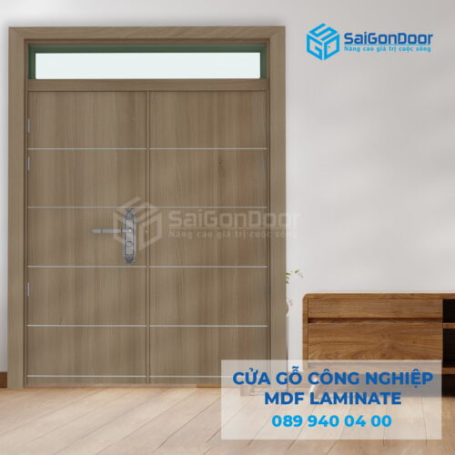 Cửa Gỗ Công Nghiệp MDF Laminate 2P1R10 FIX-SGD