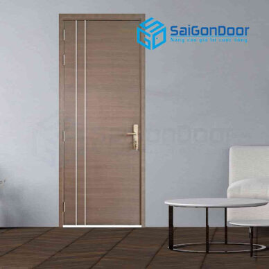 Thi công cửa gỗ HDF Melamine Sài Gòn Door tại Khánh Hòa