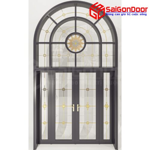 Cửa Nhôm Vân Gỗ SGD-CNVG-15