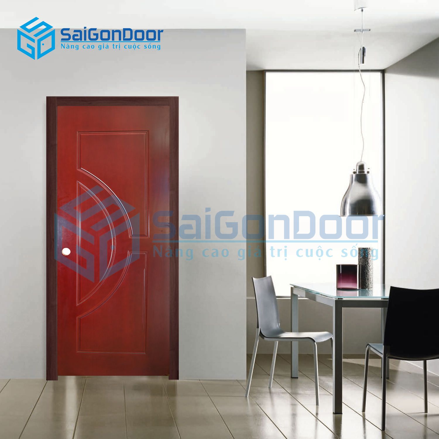 Cửa nhựa giả gỗ phòng khách SYB.752