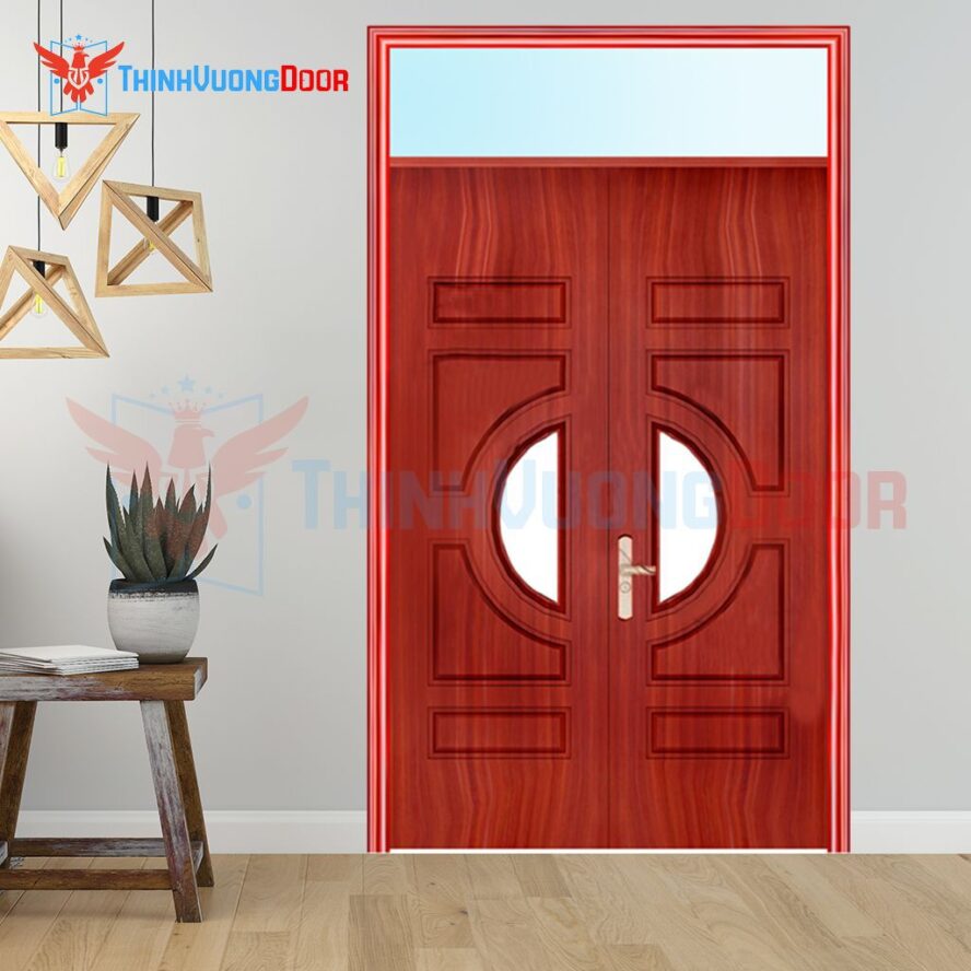 Mẫu Cửa Thép Vân Gỗ Chống Cháy 3H3 V1 Mẫu Cửa Thép Vân Gỗ Chống Cháy 3H3 V1