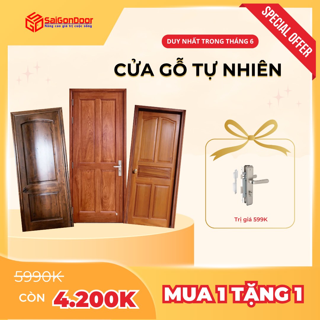 Cửa gỗ sồi nhập khẩu - Giá rẻ