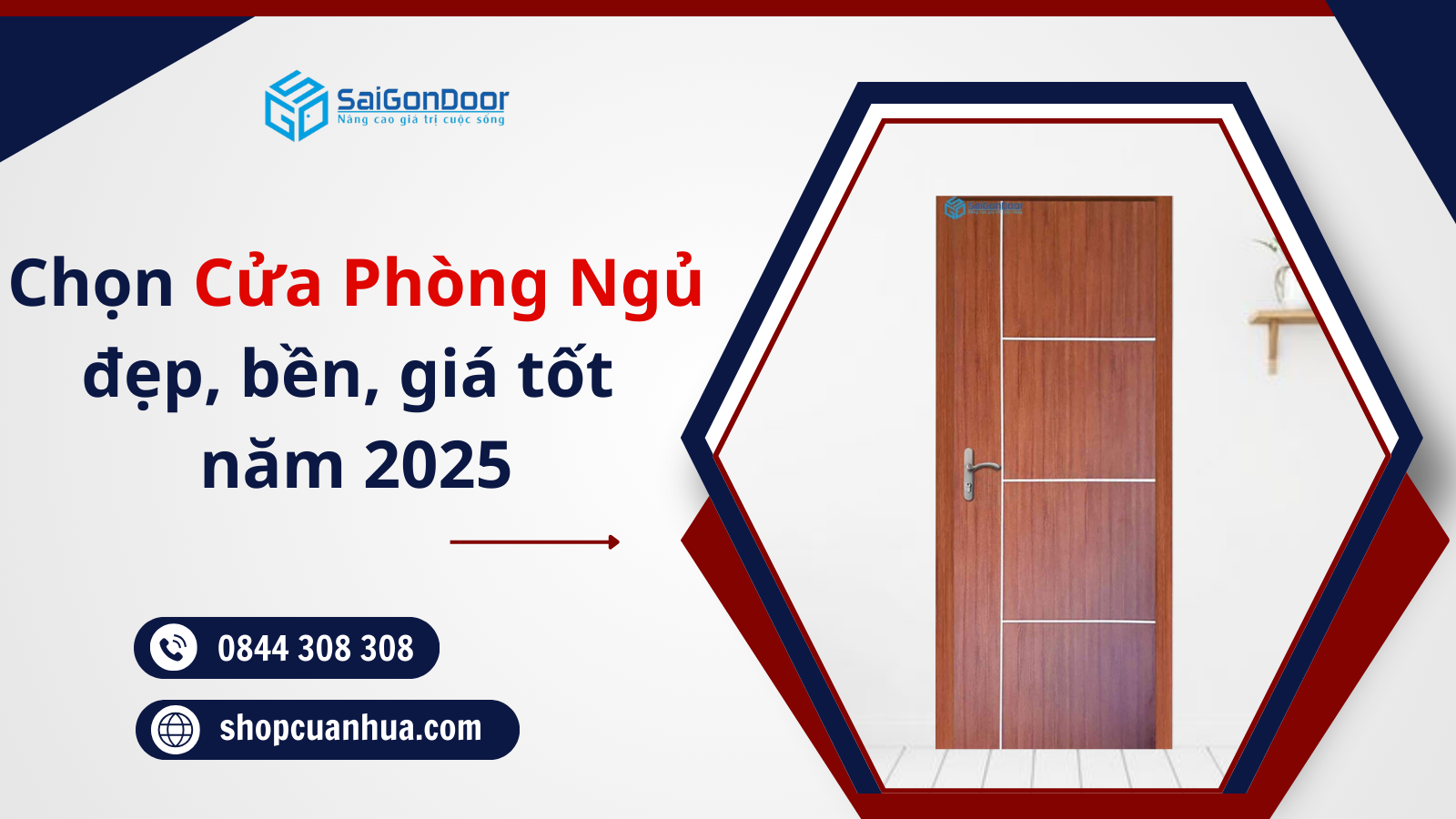 Tư vấn chọn cửa phòng ngủ đẹp, bền, giá tốt năm 2025