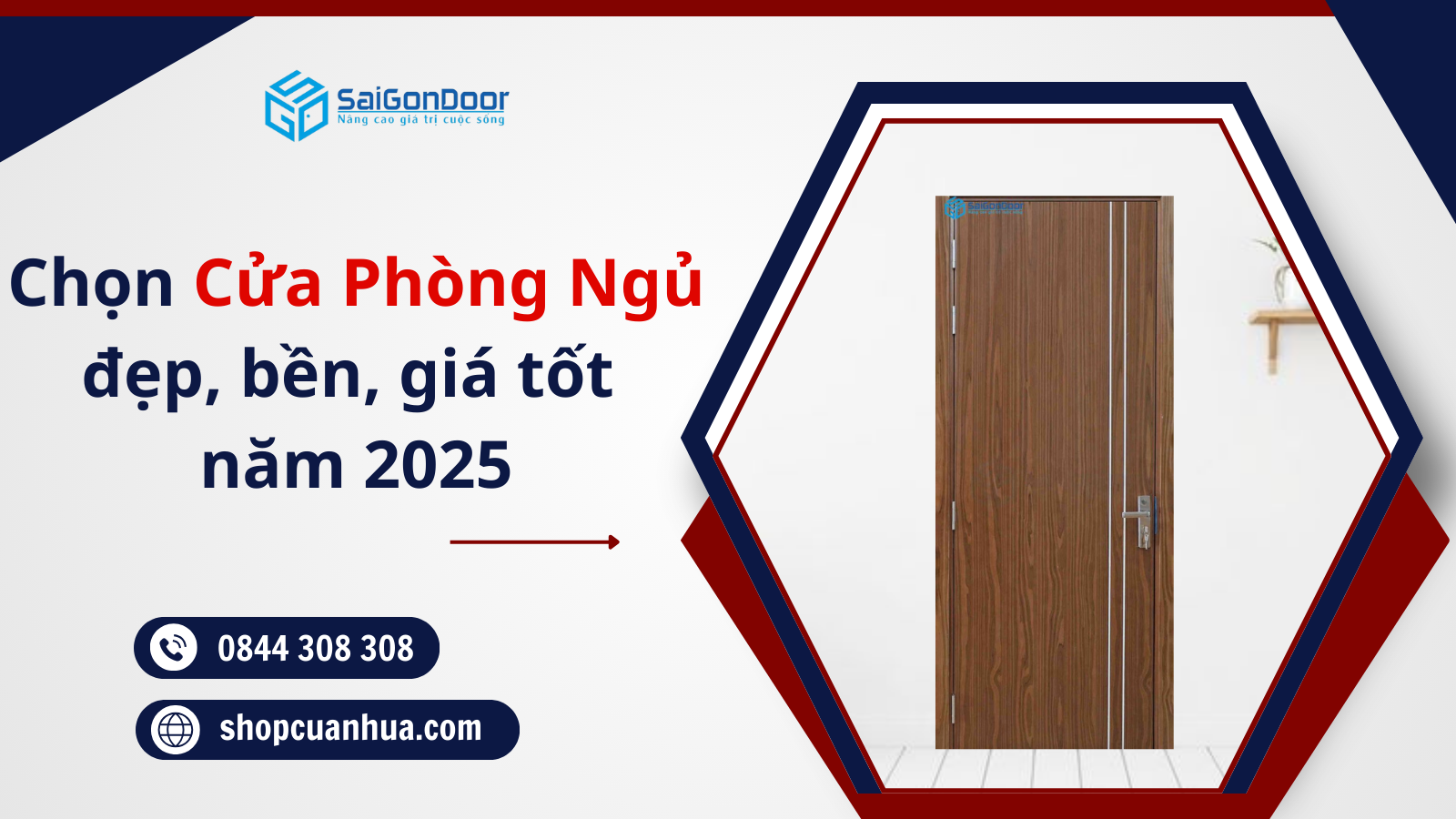 Tư vấn chọn cửa phòng ngủ đẹp, bền, giá tốt năm 2025