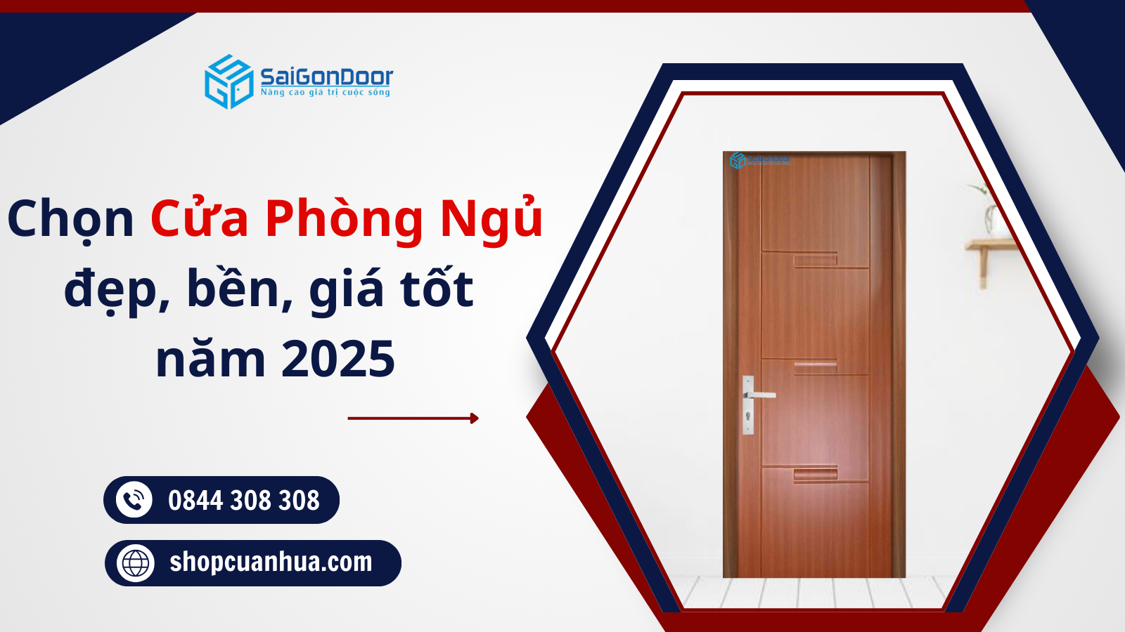 Tư vấn chọn cửa phòng ngủ đẹp, bền, giá tốt năm 2025