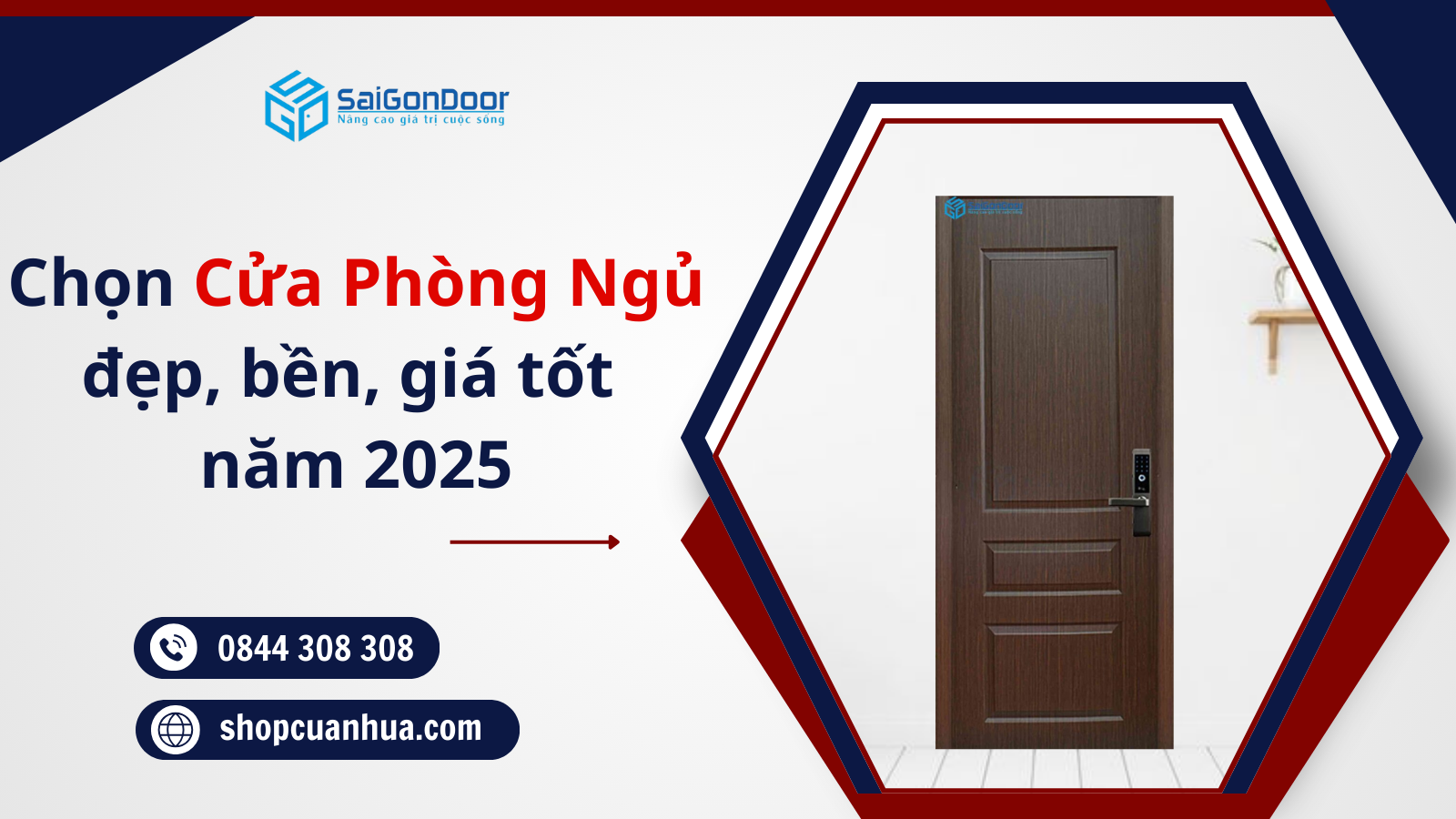 Tư vấn chọn cửa phòng ngủ đẹp, bền, giá tốt năm 2025