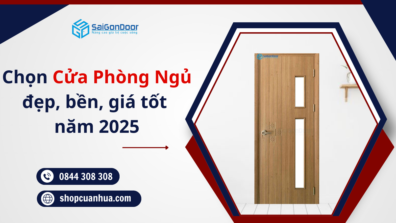 Tư vấn chọn cửa phòng ngủ đẹp, bền, giá tốt năm 2025