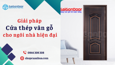 Giải pháp cửa thép vân gỗ cho ngôi nhà hiện đại