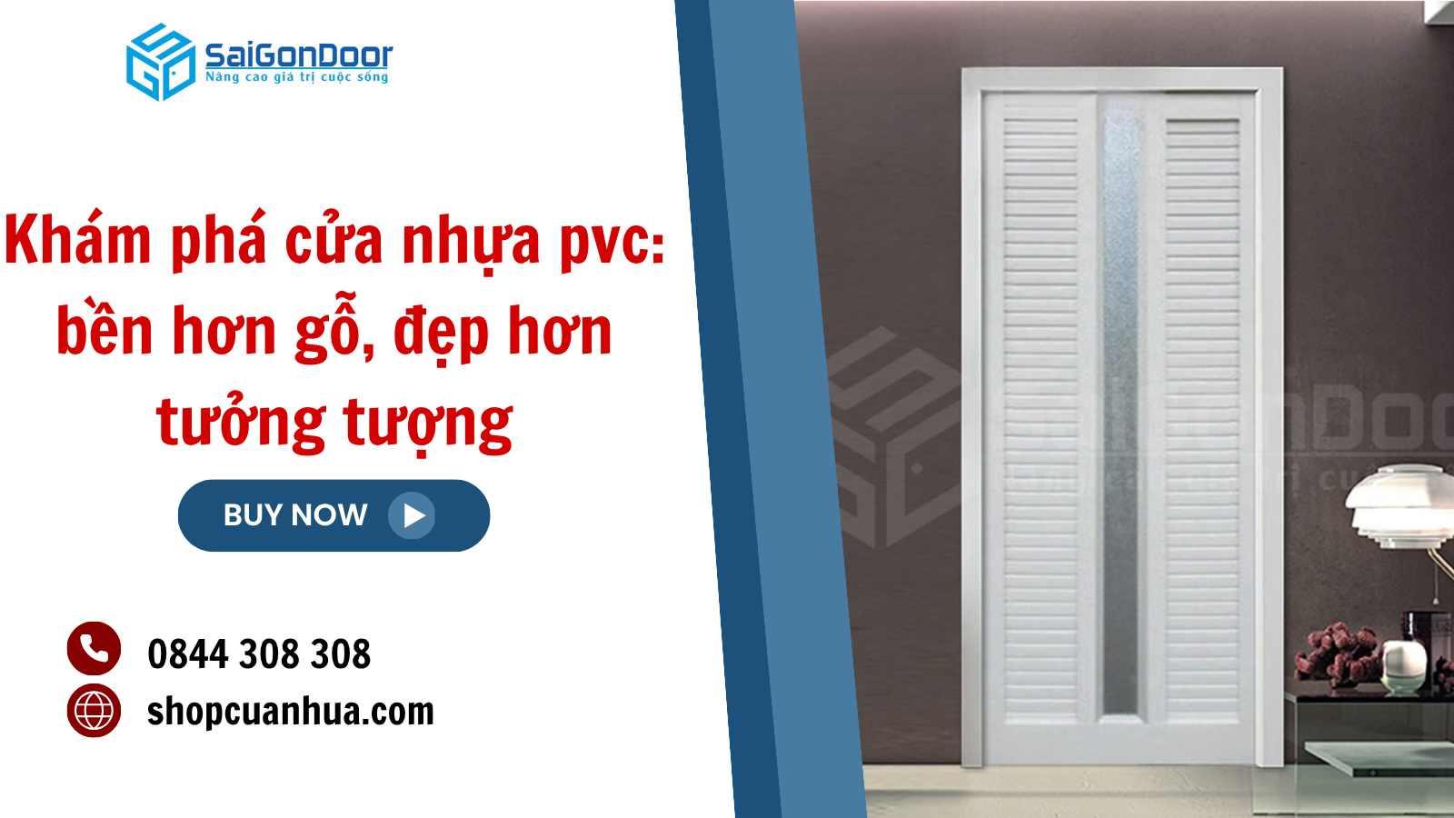 Khám phá cửa nhựa pvc: bền hơn gỗ, đẹp hơn tưởng tượng