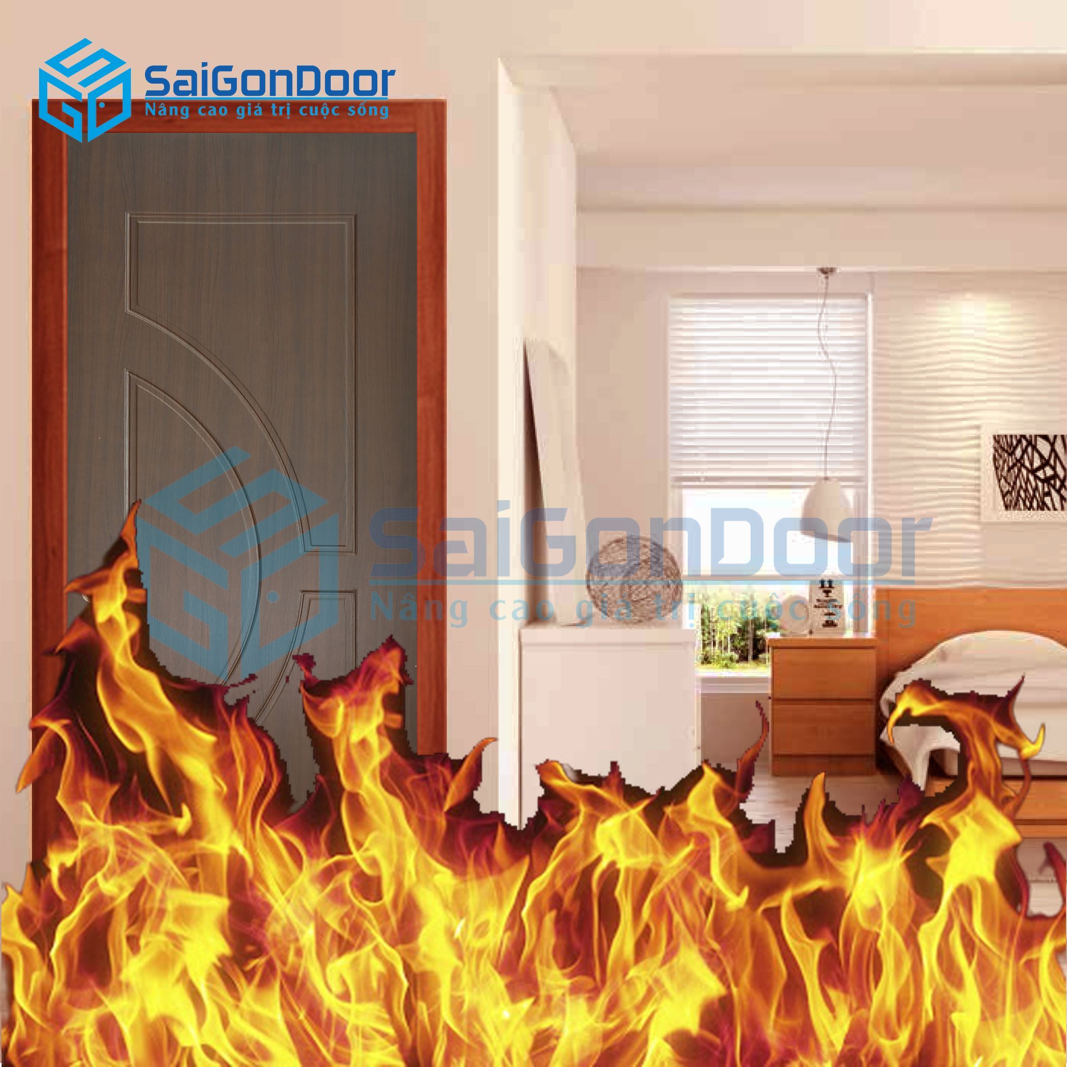 Cửa nhựa chậm cháy