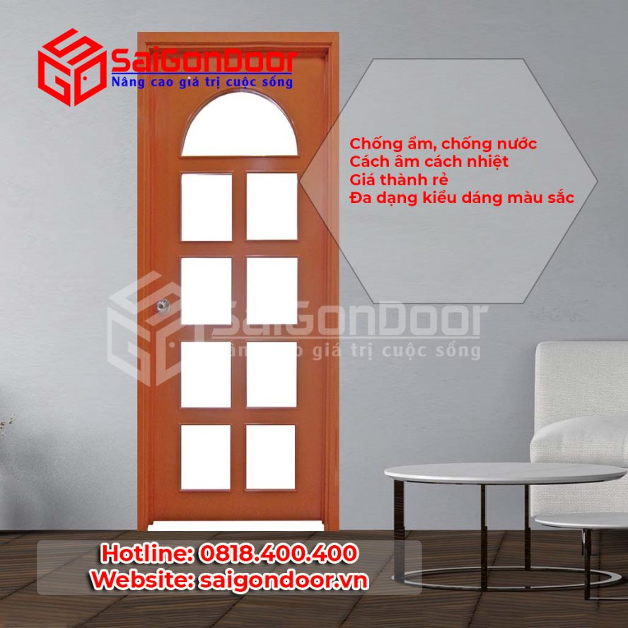 Cửa thông phòng được làm từ gỗ công nghiệp mang nhiều ưu điểm vượt trội