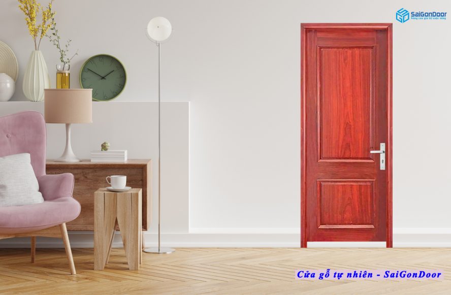 Cửa gỗ tư nhiên hợp với phòng ngủ 