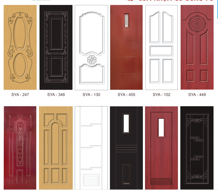 Catalogue mẫu cửa nhựa composite