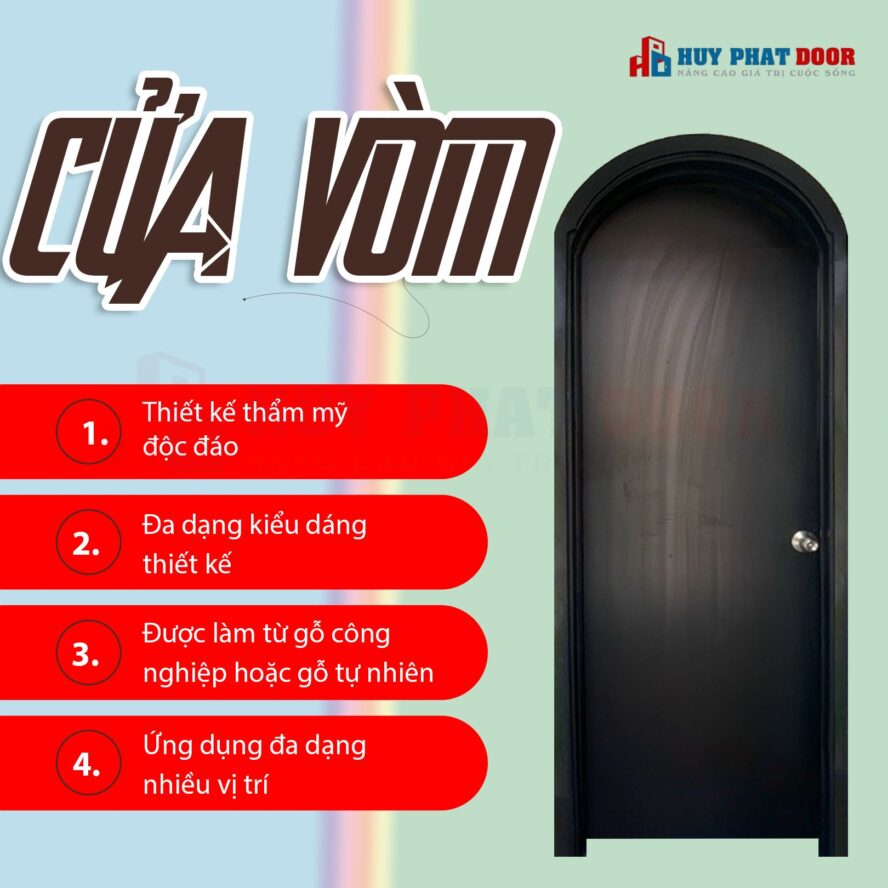 TỔNG HỢP BÁO GIÁ CỬA VÒM HUYPHATDOOR MỚI NHẤT