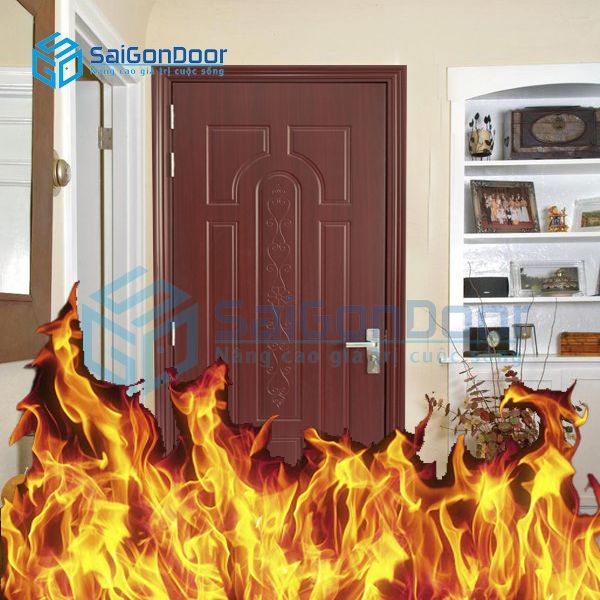 Cửa nhựa chậm cháy cửa nhựa Composite